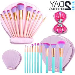 OH Fashion Makeup Brushes Mermaid Shell set 11 PCs Highlight