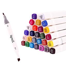 Zongii 45 Colors Markers- Dual Tips（Fine Tip& Broad Tip）