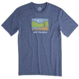 MEN'S LIFE IS GOOD HIGHLIGHT REEL COOL TEE CLASSIC FIT DARKE
