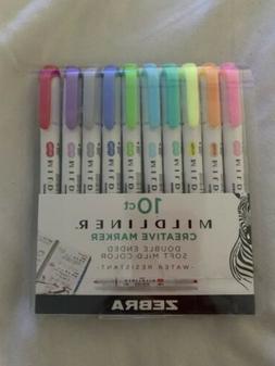 Zebra Mildliner, Double Ended Highlighter, Broad and Fine Ti
