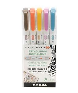 Zebra Pen Mildliner, Double Ended Highlighter, Broad and Fin