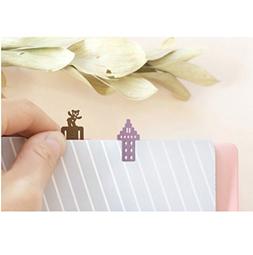 ICONIC Mini Book Mark 4 Sets Unique Design Best for School S