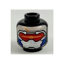 LEGO - Minifig, Head - Silver Mask, Red Visor w/ Bright Ligh