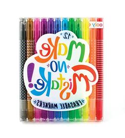 OOLY Make No Mistake Erasable Markers, Set of 12 