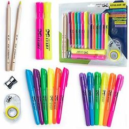 Set 6 Gel Bible Non Bleed Assorted Color Narrow 2 For
