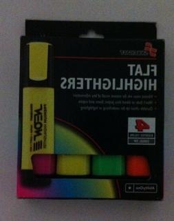 Set Of 4 Orange Green Yellow Pink