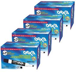 Expo 80001 Low Odor Chisel Point Dry Erase Markers, Black, 1