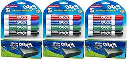 Expo Low-Odor Dry Erase Set, Chisel Tip, 15-Piece, Assorted 