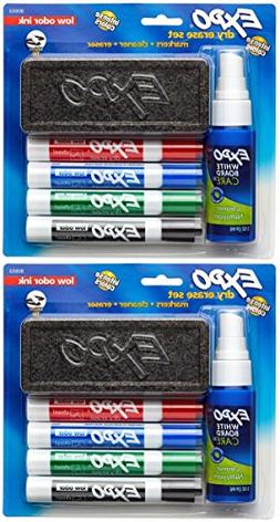 Expo Low-Odor Dry Erase Set, Chisel Tip, 12-Piece, Assorted 