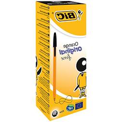 Bic Orange Ball Pen 0.8mm Tip 0.2mm Line Black Ref 119911011