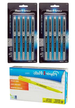Paper Mate Highlighter,Chisel Tip & Uni-ball Vision Needle R