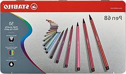 Stabilo Pen 68 Metal Tin, 50-Color Set