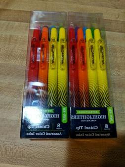 S 8 Count Chisel Tip Asst Color Ink 2 Pack