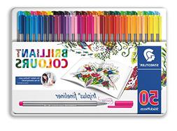 Staedtler Color Pen Set, 334M50JB - Set of 50 Assorted Color