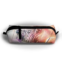 Kui Ju Pencil Bag Pen Case Zebra Head Band Fantasy Pattern C