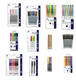 Gel Metallic Permanent Black Pearl Glitter Pen Set Neon Past