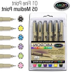  Pigma Micron 01 Fine & 05 Medium Point Bible Study Kit 