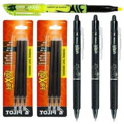 Pilot Frixion Clicker Retractable Erasable Black Gel Ink Pen