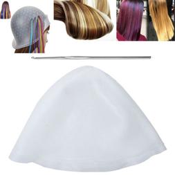 Quality Silicone Dye Hat Cap w/ Hook for Hair Coloring Highl