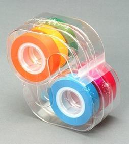Tape; 1 Roll Each Of 6 Fluorescent Colors - 6 Roll Pack; No.