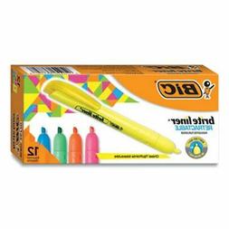 Bic Retractable Highlighter, Chisel Tip, Assorted Colors, Do