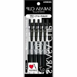 ZEBRA Sarasa Clip Gel Ink Ballpoint Pen 0.7mm Black 5 Pens J