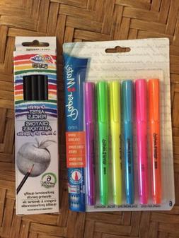 S & 6 Artist Graphite Pencils New