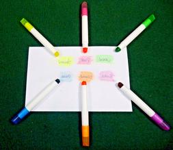 Pens ~ Waterproof Crayon Markers, Bright Neon Colors