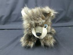 SHAGGY BROWN HIGHLIGHT TEDDY BEAR FLOPPY ADORABLE BLUE EYES 