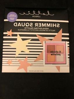 Lottie London Shimmer Squad 4 Shade Highlighting Palette NIB