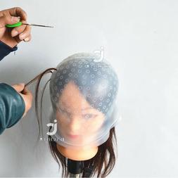 Soft Reusable Silicone Dye Hat Cap for Hair Color Highlighti