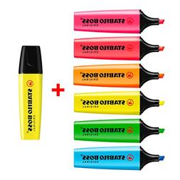 Pens Highlighter Markers - Bumper Pack Of 7 - Neon