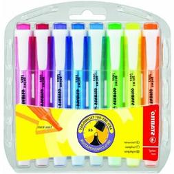 - Assorted Colours, Wallet Of 8 Ballpoint Stick Pens