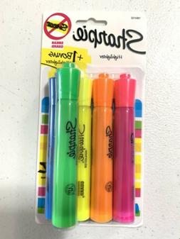 Sharpie Tank Highlighters, Chisel Tip, Assorted Colors, 4-Co