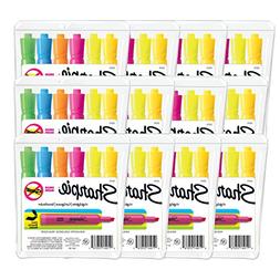 Sharpie Tank Style Highlighters, Chisel Tip, Assorted Colors