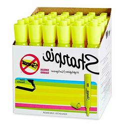 Sharpie Tank Style Highlighters, Chisel Tip, Fluorescent Yel