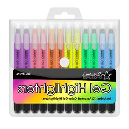 Thornton's Twist-Retractable Bible Gel Highlighters, Assorte