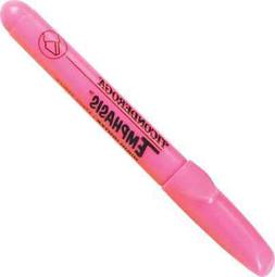 Ticonderoga Emphasis Fluorescent Highlighters, Desk Style, C