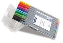 Staedtler Triplus Fineliner Pens - Easel Case Set of 10