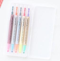 LIVEWORK 10 Colors Twin Pen Set - Dual Colors 5 Pen Set in C