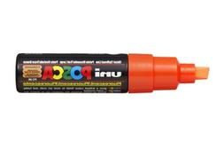 UNI POSCA PC-8K CHISEL TIP MARKER PEN- FLUORESCENT ORANGE 