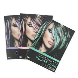 Unisex DIY 3 Hair Dye Comb Kit Temporary Color Cream Green P