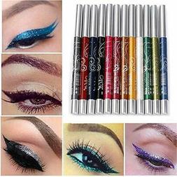 Waterproof 12 Colors 4 in one Eye Liner Eyeshadow Highlight 