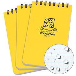 Rite in the Rain All-Weather Top-Spiral Notebook, 3" x 5", Y