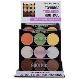 wholesale lot City Color All-In-One Cream Palette 6 pieces W