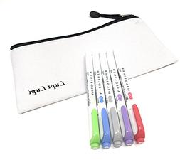 Mildliner, 5 Color Set  With Original Pen Case