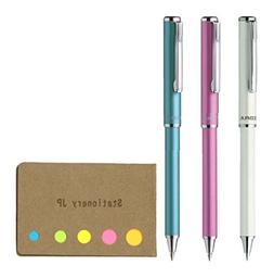 Zebra SL-F1 Mini Telescopic Ball Point Pens, 0.7mm, 3 Body C